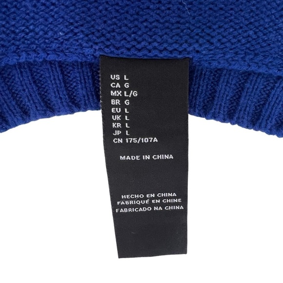 Disney x Forever 21 Daffy Duck Long Sleeve Crew Neck Sweater Size L Blue Gold - Picture 4 of 11